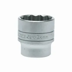 
                  TENG TOOLS Nasadka 12-kątna M120534-C 34x45,5 mm z chwytem 1/2" CRV 5020385135635